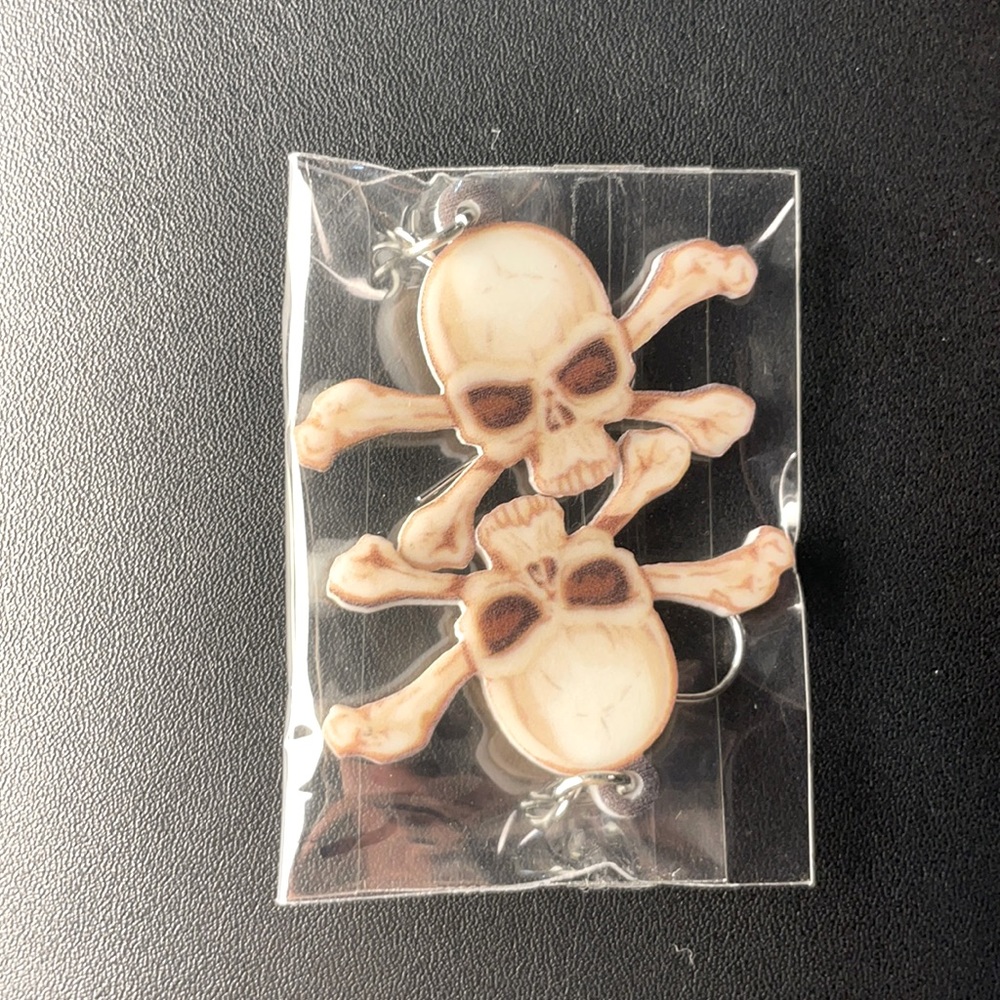 Skull and Crossbones earrings.
